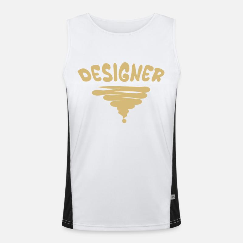 Designer als Beruf Funktionelles Kontrast-Tank Top für Männer 