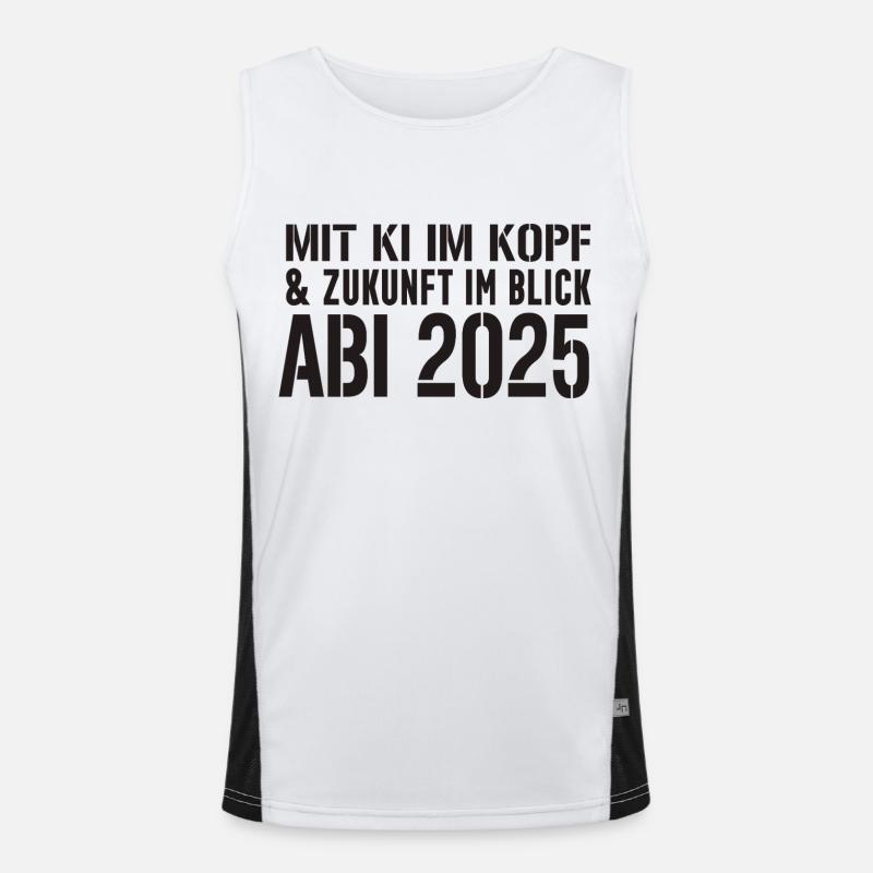 Abschluss KI Funktionelles Kontrast-Tank Top für Männer 