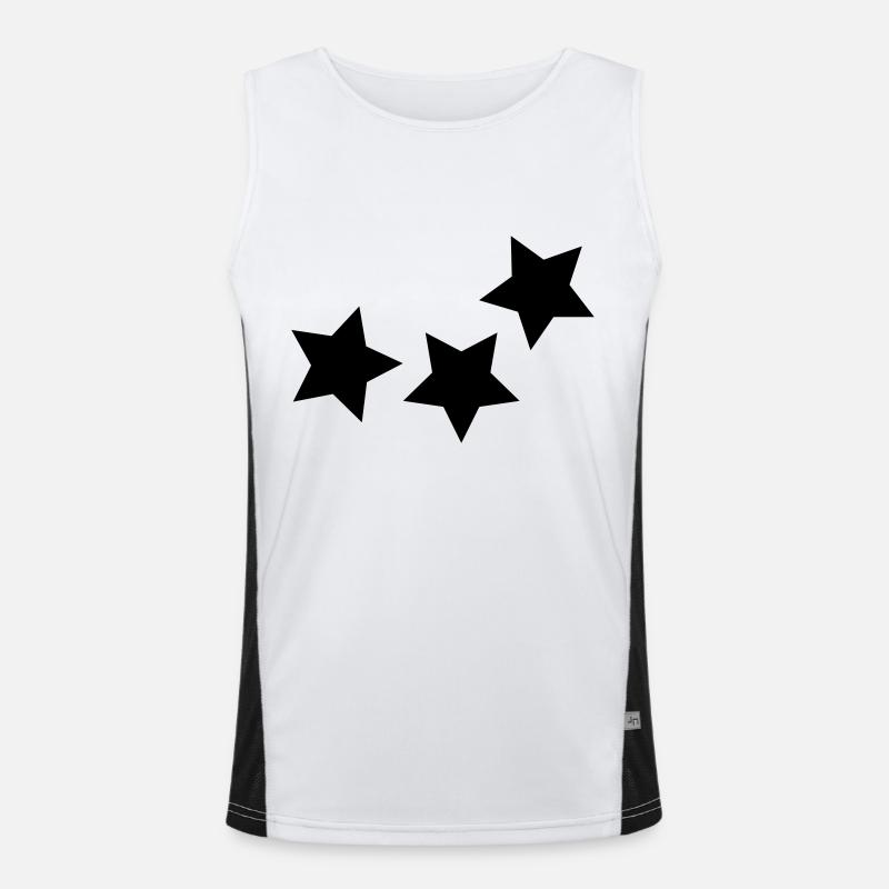 stern Funktionelles Kontrast-Tank Top für Männer 