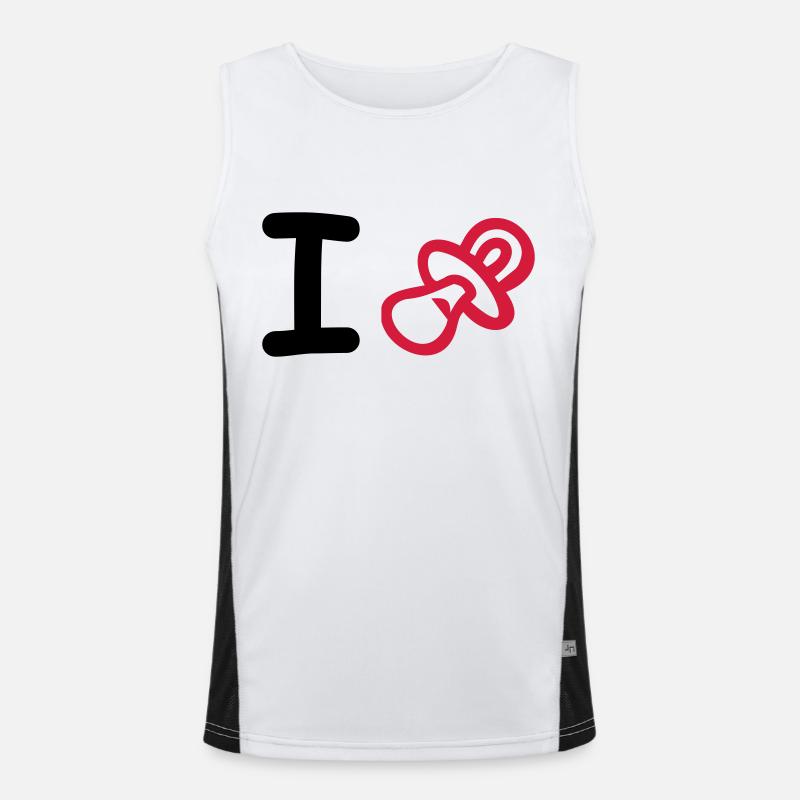 Schnuller Funktionelles Kontrast-Tank Top für Männer 