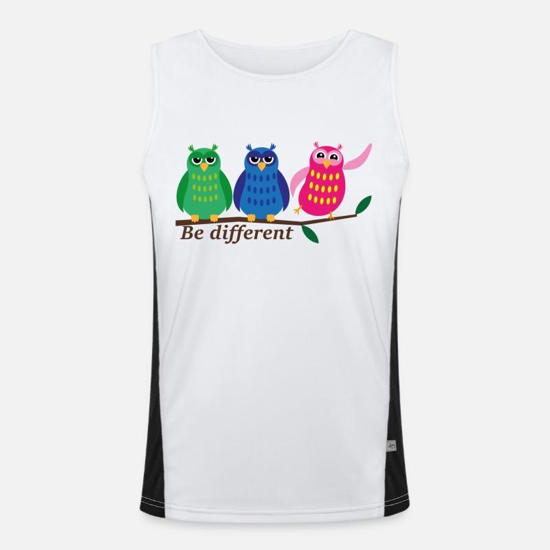 Be different Funktionelles Kontrast-Tank Top für Männer 