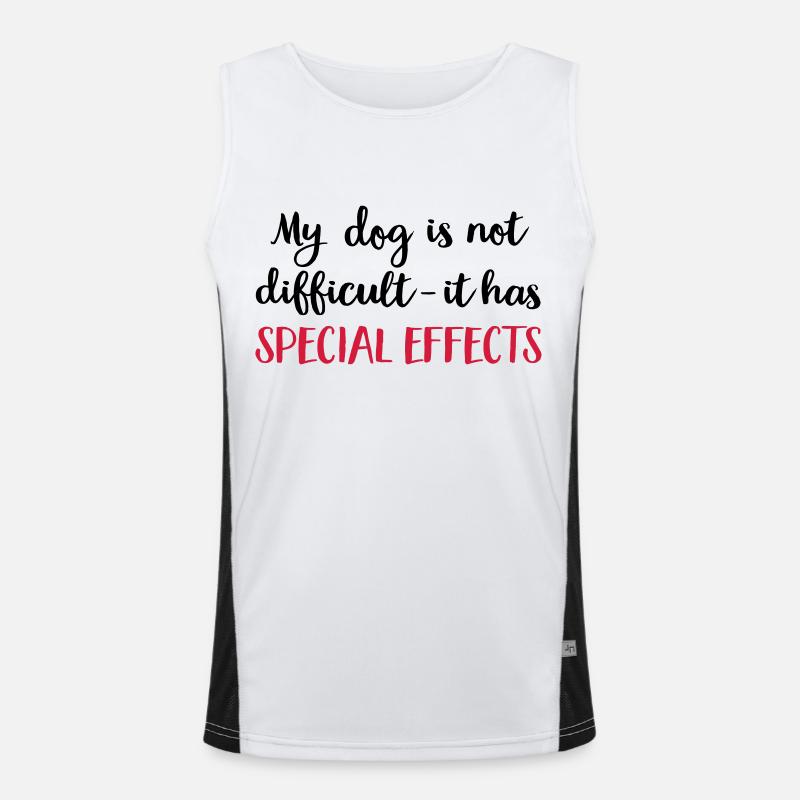 dog Funktionelles Kontrast-Tank Top für Männer 
