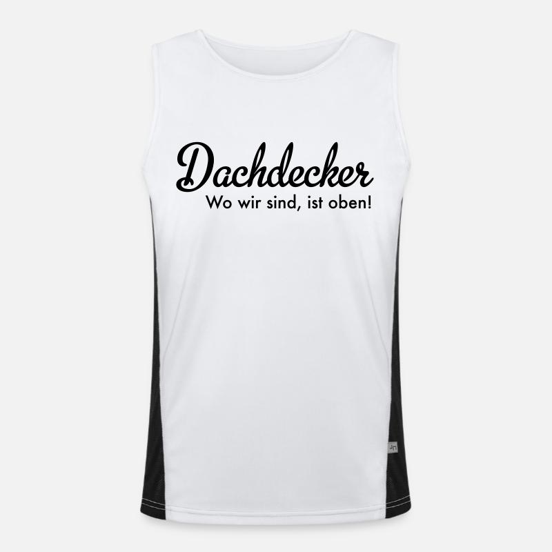 Dachdecker Funktionelles Kontrast-Tank Top für Männer 