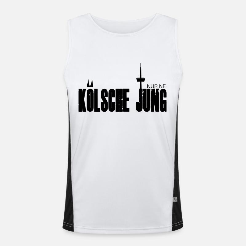 Kölsche Jung Funktionelles Kontrast-Tank Top für Männer 
