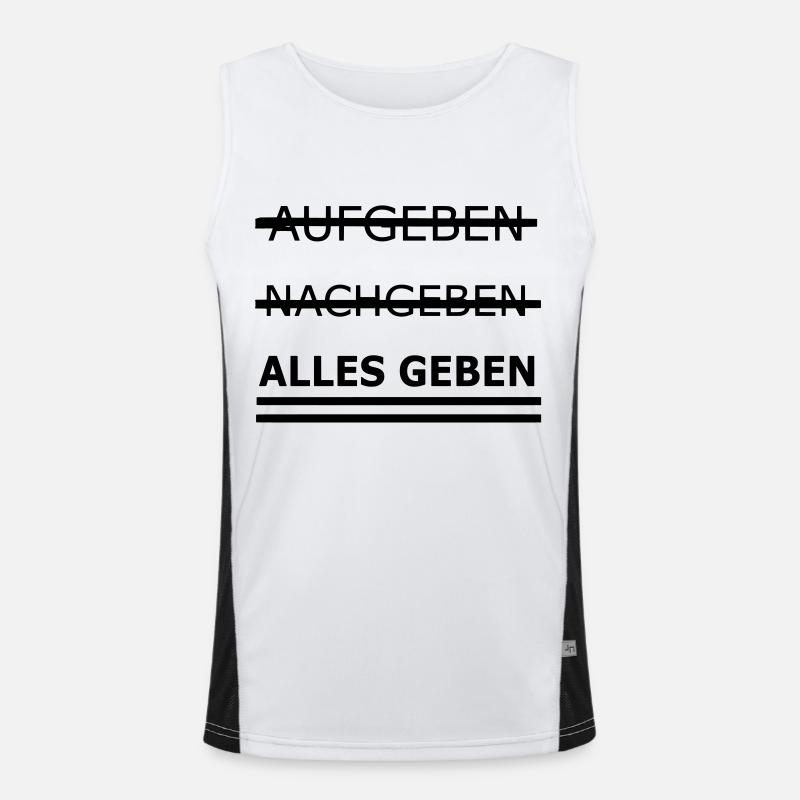 Alles geben Funktionelles Kontrast-Tank Top für Männer 