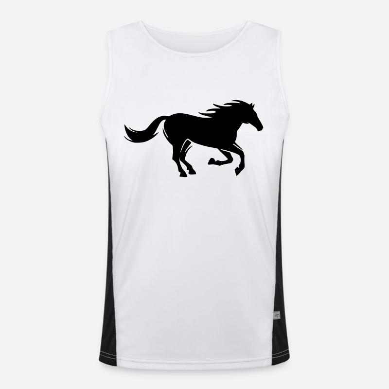 pferde Funktionelles Kontrast-Tank Top für Männer 