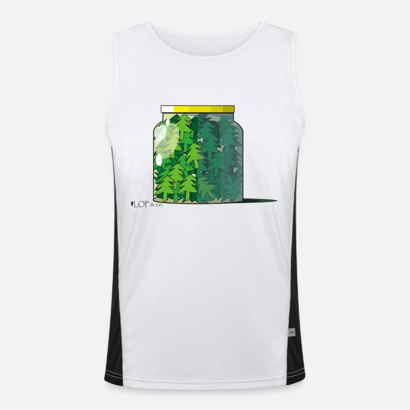 tannenglas Funktionelles Kontrast-Tank Top für Männer 