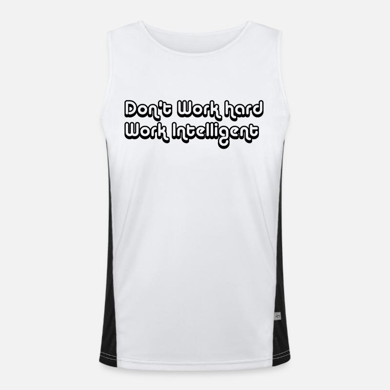 WORK INTELLIGENT Men's Functional Contrast Tank Top 