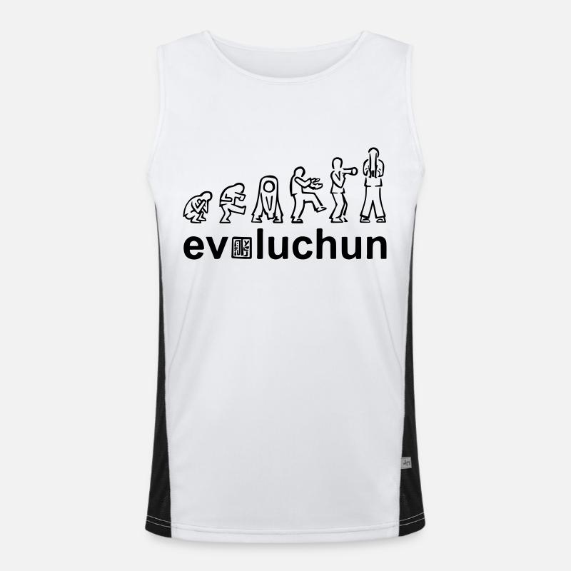 evolution of wing chun forms Funktionelles Kontrast-Tank Top für Männer 
