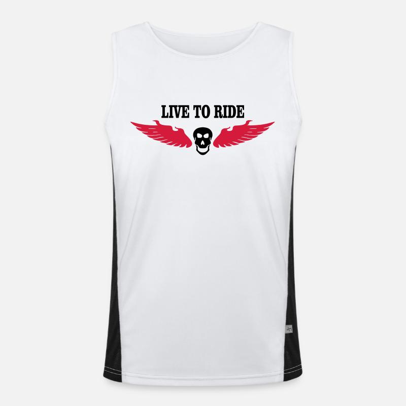 biker Débardeur respirant contrasté Homme 