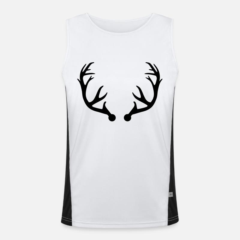 Deer antlers Men's Functional Contrast Tank Top 