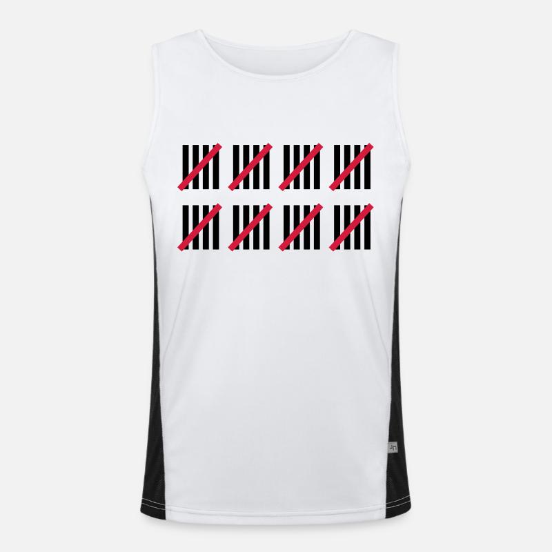 40 . Geburtstag Funktionelles Kontrast-Tank Top für Männer 