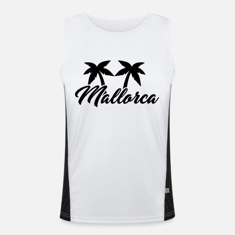 Mallorca Funktionelles Kontrast-Tank Top für Männer 