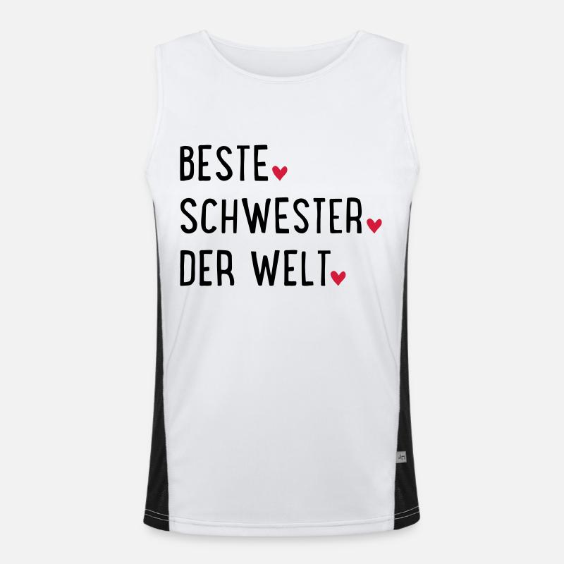 Schwester Funktionelles Kontrast-Tank Top für Männer 