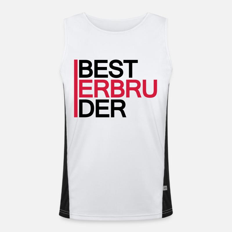 Bester Bruder Funktionelles Kontrast-Tank Top für Männer 