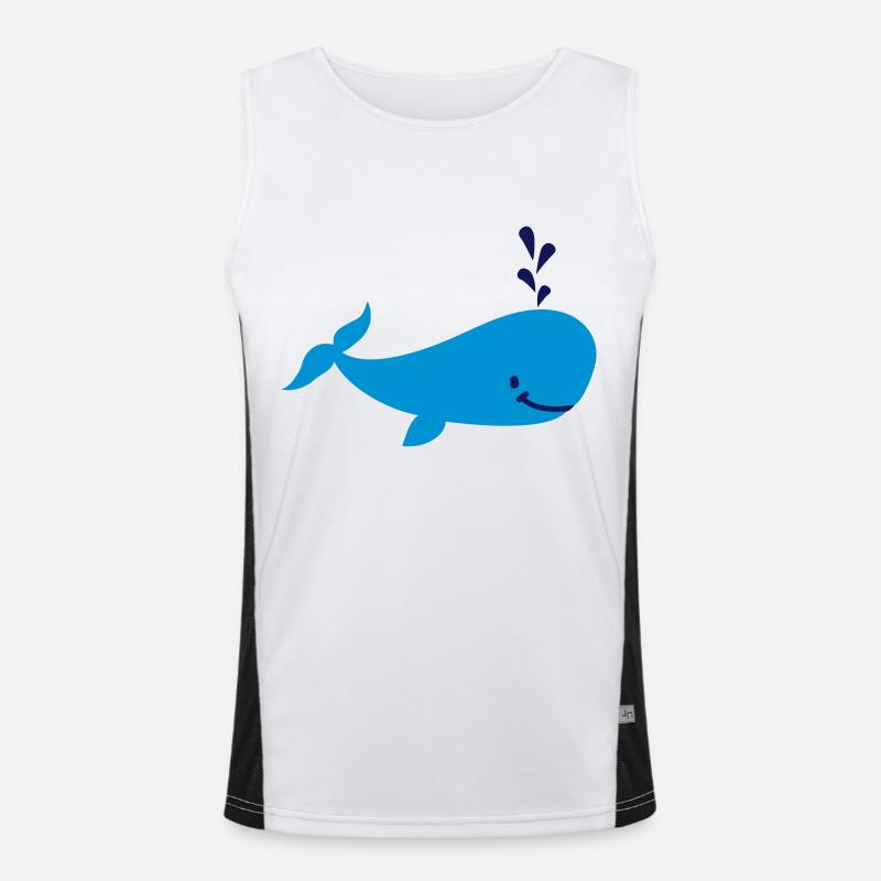 Wal Funktionelles Kontrast-Tank Top für Männer 