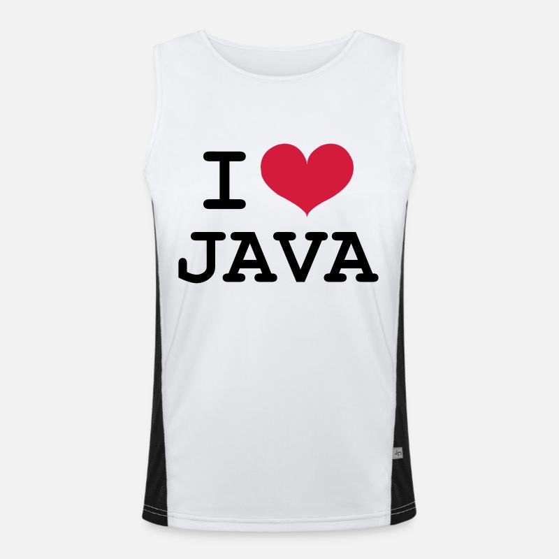I Love Java [Developer / Geek] Men's Functional Contrast Tank Top 