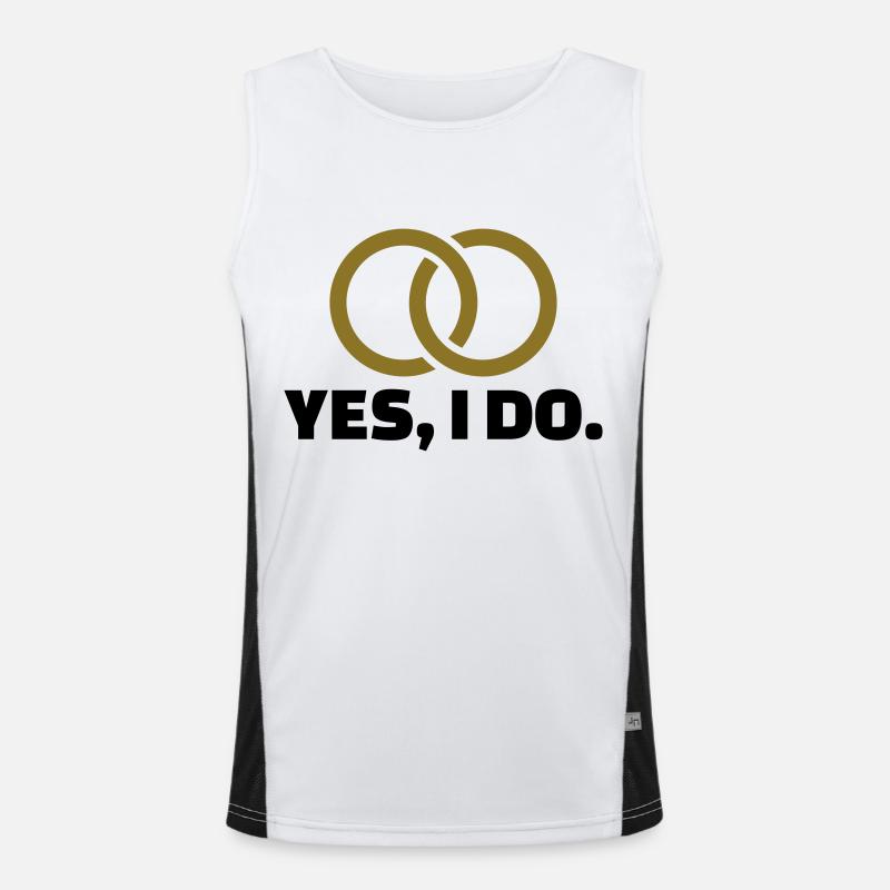 Hochzeit Funktionelles Kontrast-Tank Top für Männer 