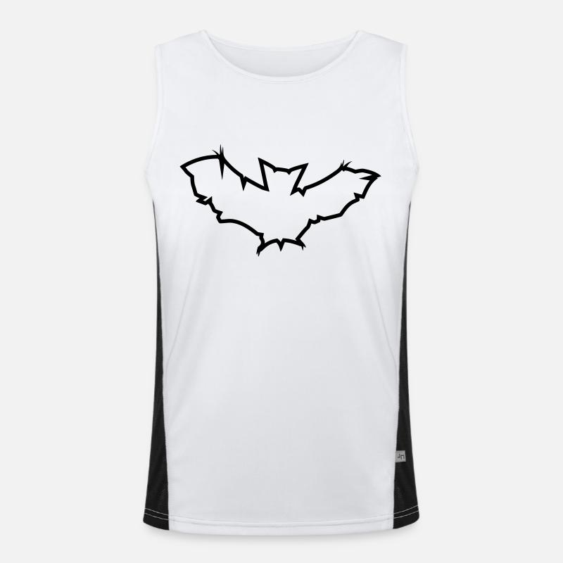 modèle de conception fraîche logo symbole bat bat Débardeur respirant contrasté Homme 