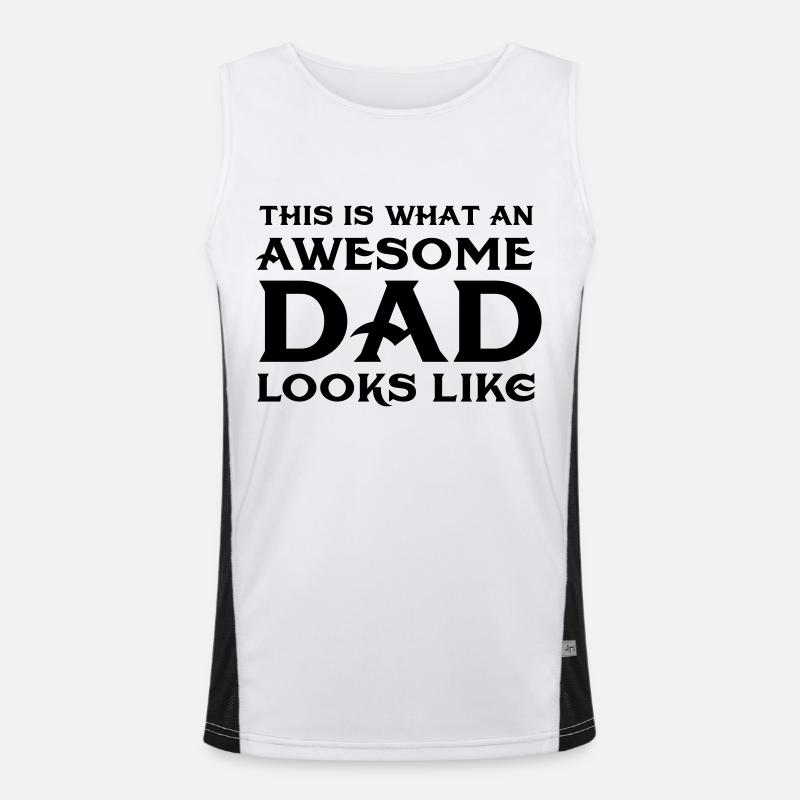 This Is What An Awesome Dad Looks Like Débardeur respirant contrasté Homme 