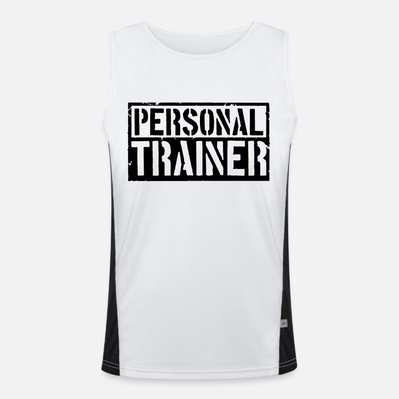 Coach Personal Trainer Funktionelles Kontrast-Tank Top für Männer 