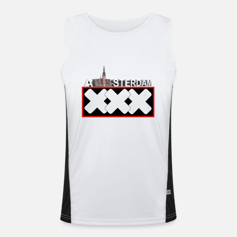 Amsterdam Funktionelles Kontrast-Tank Top für Männer 