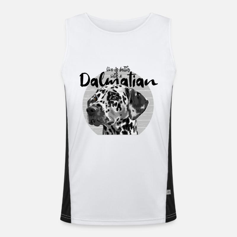 dalmatien Débardeur respirant contrasté Homme 