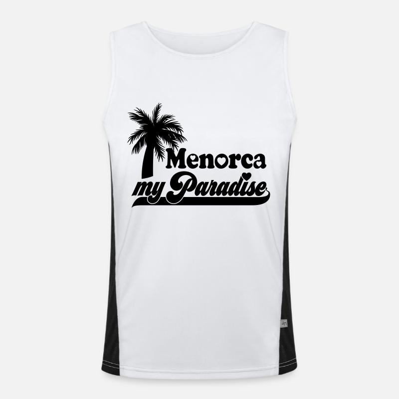 | changeable de couleur Minorque mon paradis Débardeur respirant contrasté Homme 