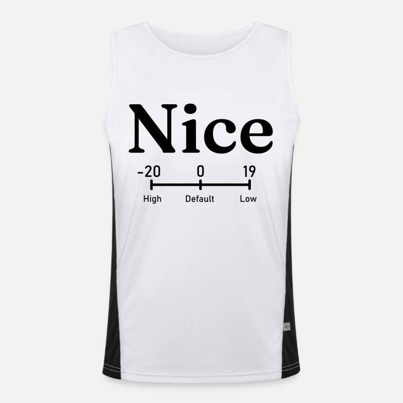 Belle | commande de priorité de processus linux Débardeur respirant contrasté Homme 