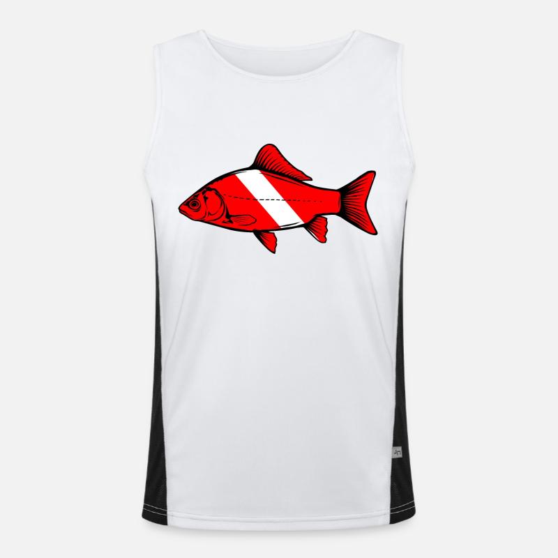 Carp by Scuba.Style Men's Functional Contrast Tank Top 