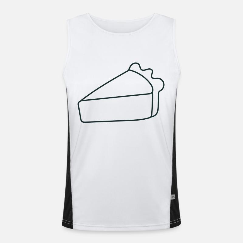 Ein einziges Stück Kuchen Funktionelles Kontrast-Tank Top für Männer 