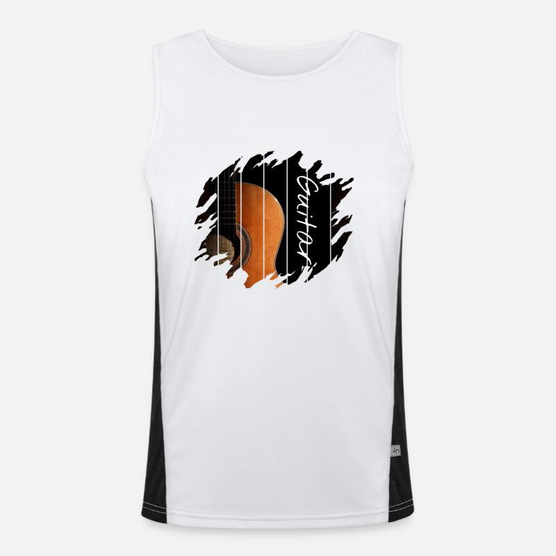 Gitarre Funktionelles Kontrast-Tank Top für Männer 