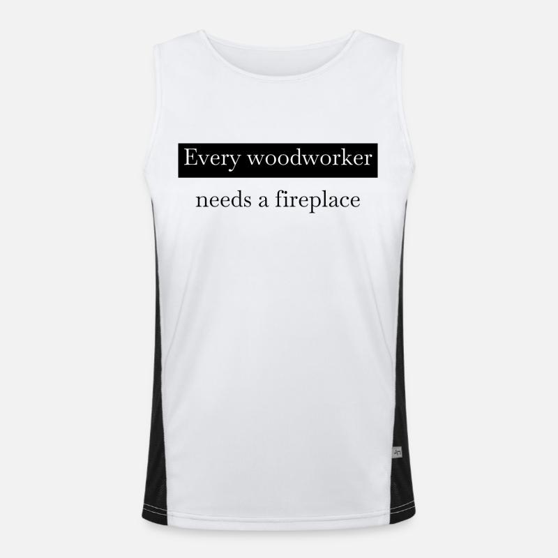 déclaration un t-shirt de prière de charpentiers Débardeur respirant contrasté Homme 