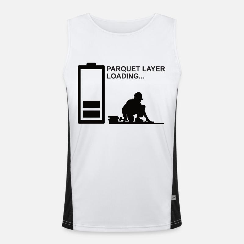 Parquet layers Floor layers Floor layers Carpet layers Men's Functional Contrast Tank Top 