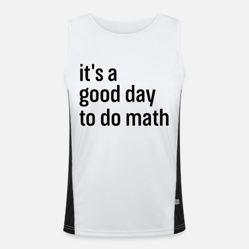 Mathe Mathematik Mathematiker Schule Nerd Geschenk Funktionelles Kontrast-Tank Top für Männer 