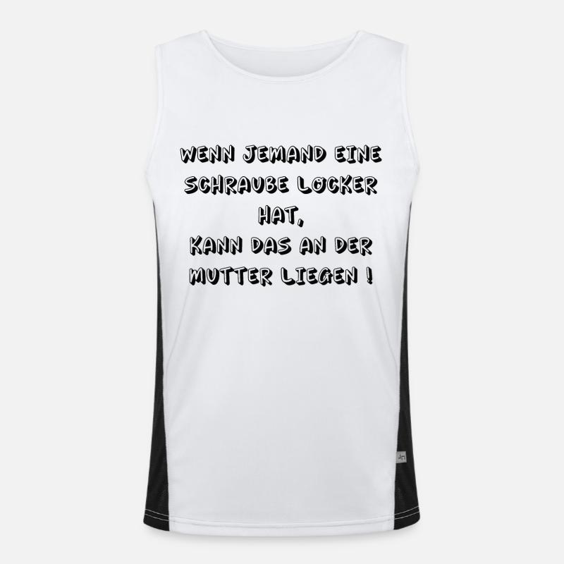Schraube Funktionelles Kontrast-Tank Top für Männer 