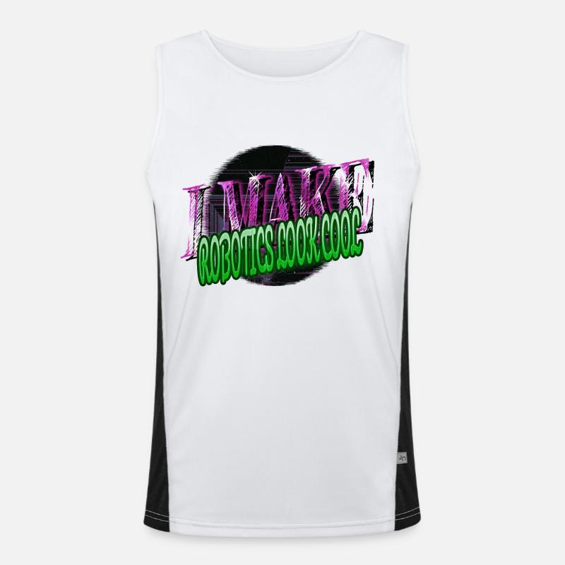 robotics tshirt birthday present idea awesome Funktionelles Kontrast-Tank Top für Männer 