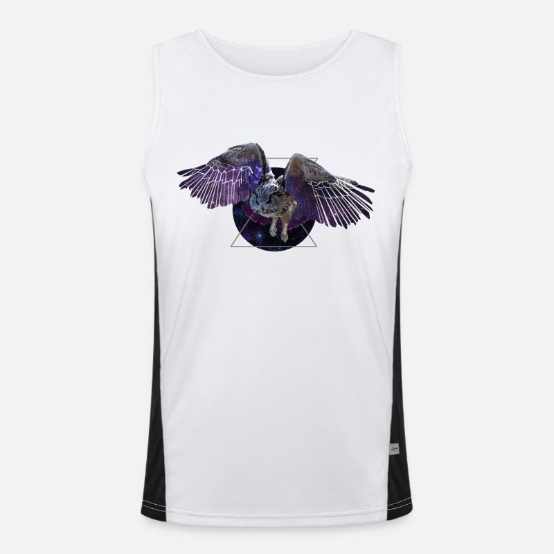 Space owl Men's Functional Contrast Tank Top 