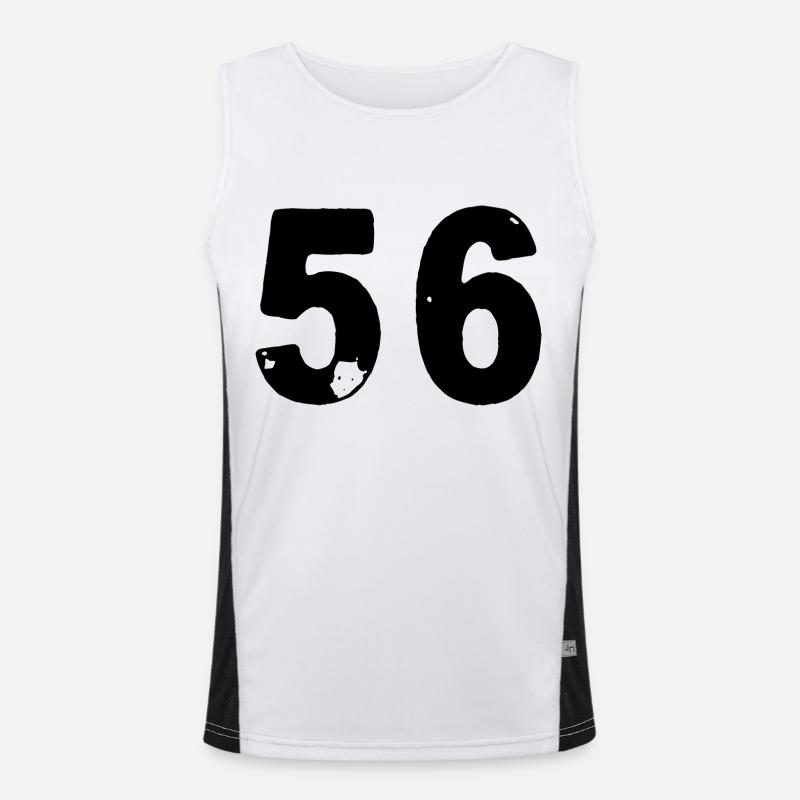 56 Number jersey Men's Functional Contrast Tank Top 