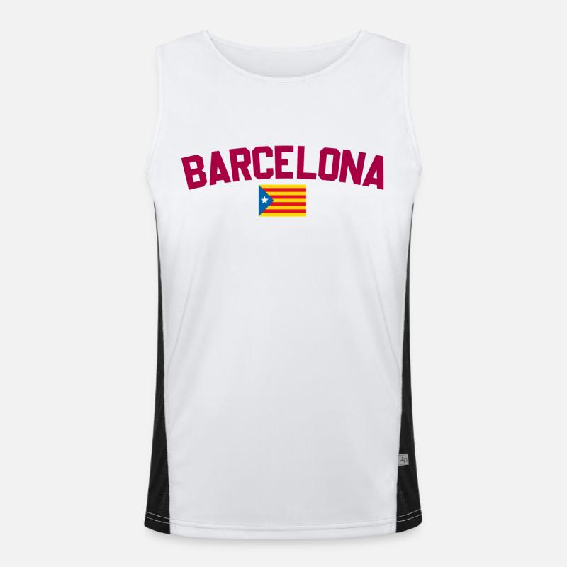 Barcelona Funktionelles Kontrast-Tank Top für Männer 