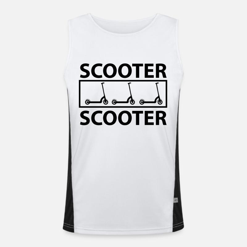 E-Scooter E-Roller Scooter Men's Functional Contrast Tank Top 
