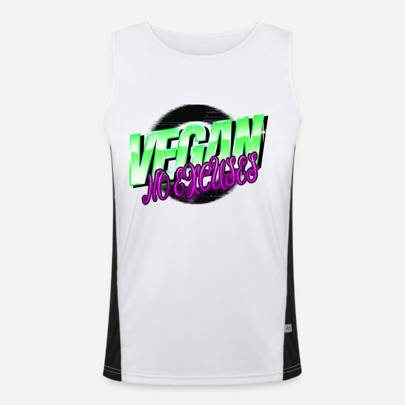 Idée de cadeau d’anniversaire légume fruit déclaration Débardeur respirant contrasté Homme 