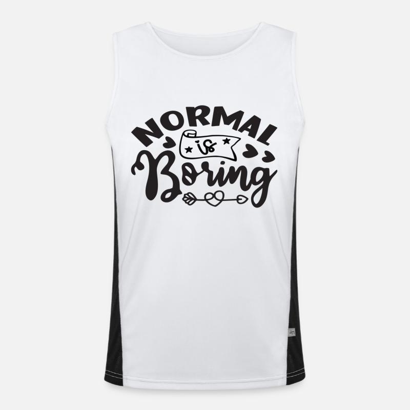 Normal is Boring Men's Functional Contrast Tank Top 