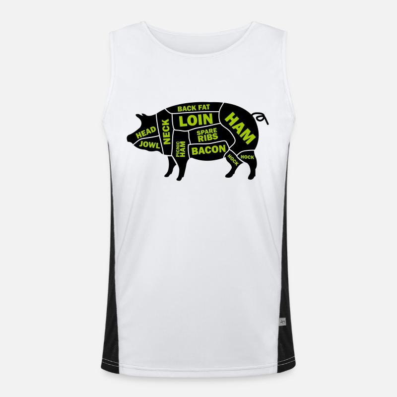 Cochon Débardeur respirant contrasté Homme 