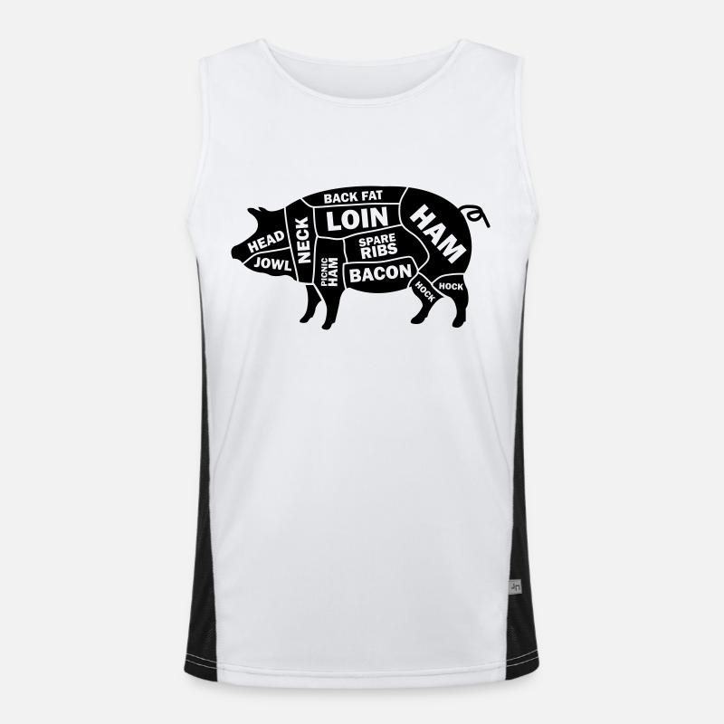 Cochon Débardeur respirant contrasté Homme 