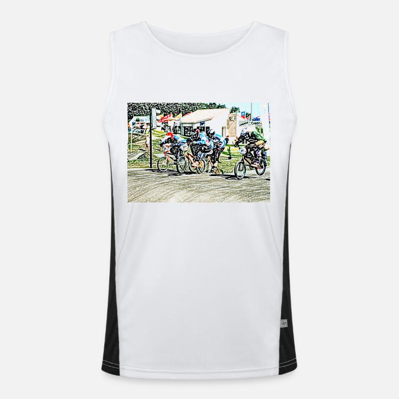 BMX (Begriffsklärung Funktionelles Kontrast-Tank Top für Männer 