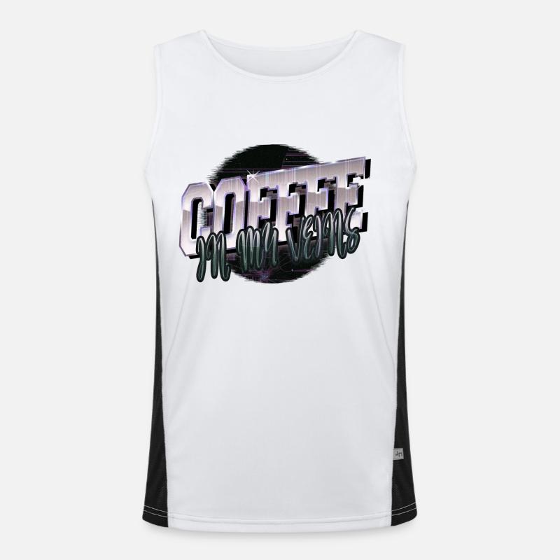 milk present awesome drinking funny sayings tired Funktionelles Kontrast-Tank Top für Männer 