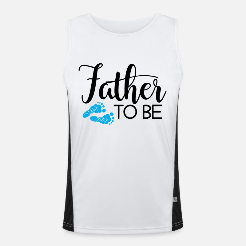 Father-to-be Daddy Daddy Gift Men's Functional Contrast Tank Top 