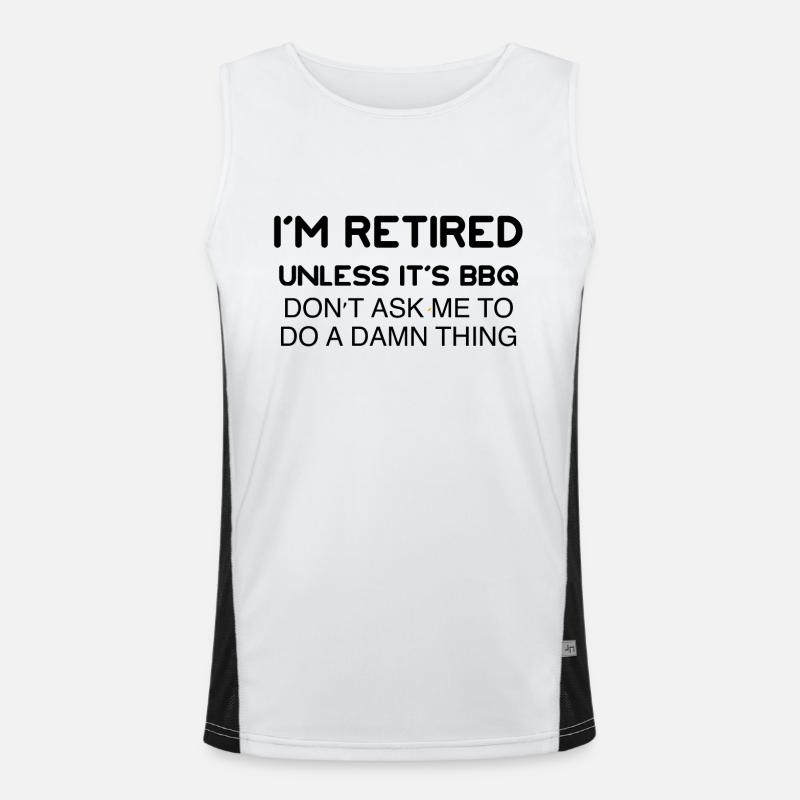 la retraite bbq Débardeur respirant contrasté Homme 