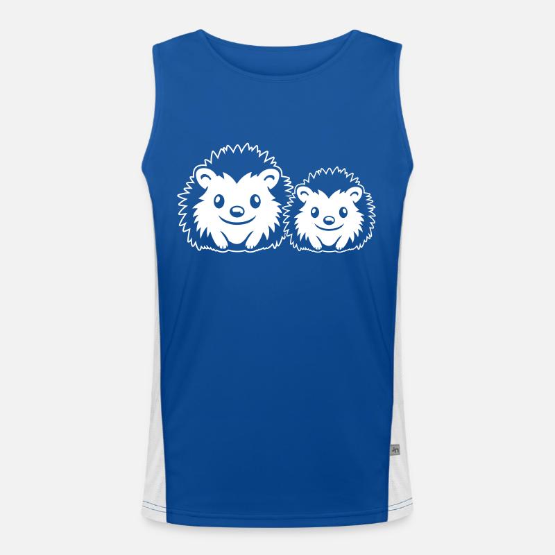 Igel Comic Niedlich Funktionelles Kontrast-Tank Top für Männer 
